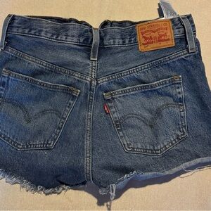 Levi's Dark Blue Denim Jean Shorts